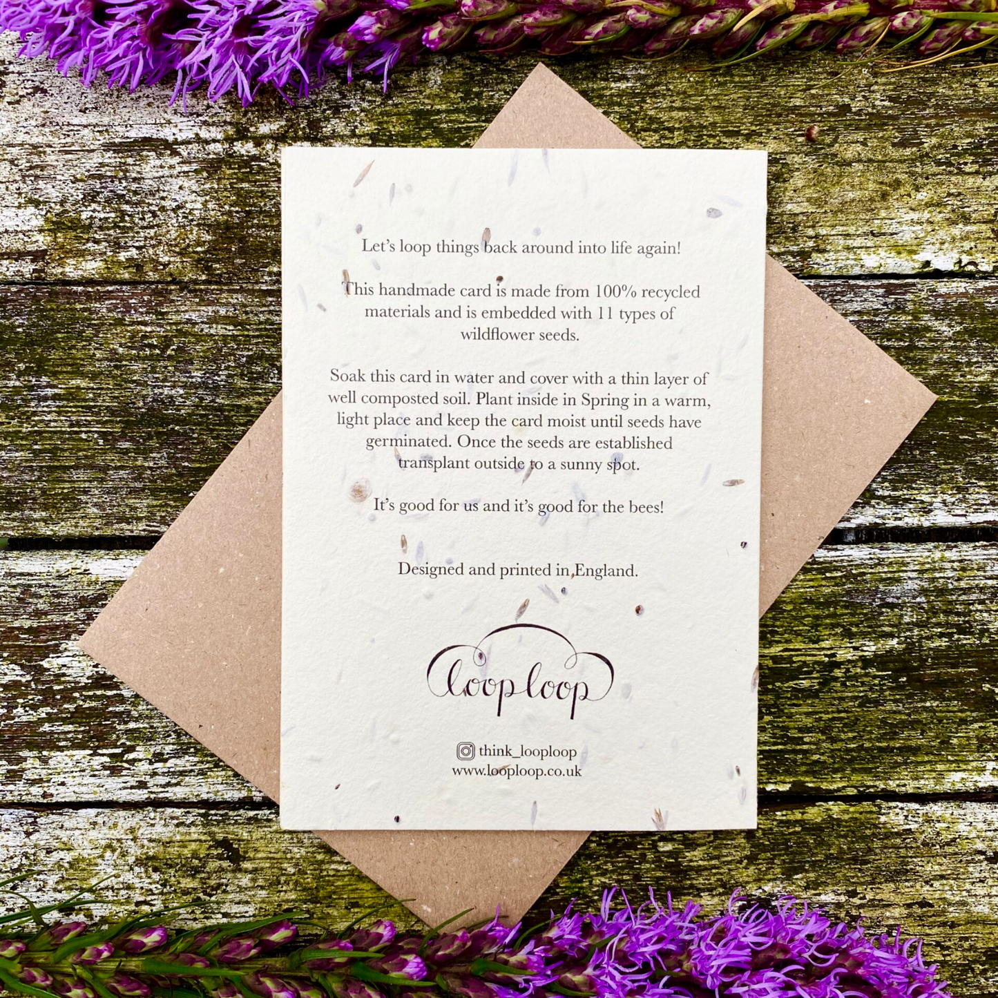 Loop Loop - Plantable Seed Card - Bunch of Flowers
