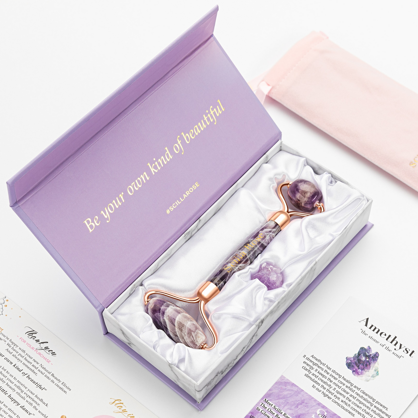 Scilla Rose - Amethyst Face Roller