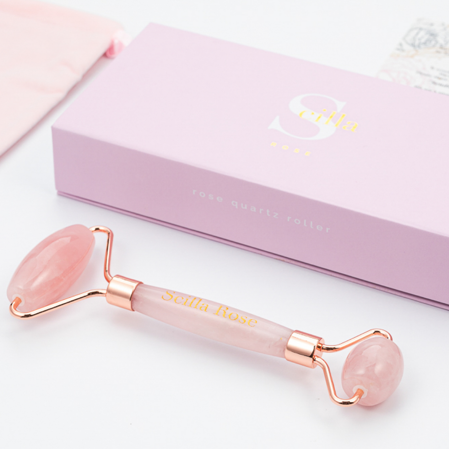 Scilla Rose - Superior Rose Quartz Roller