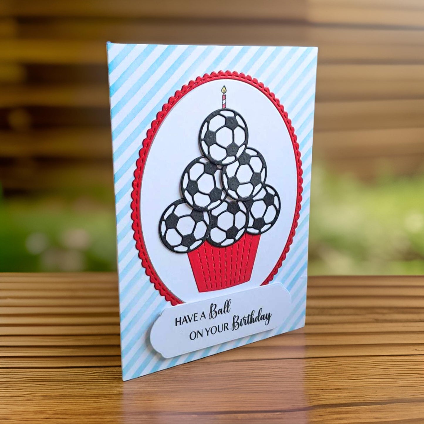 Football Cupcake Card