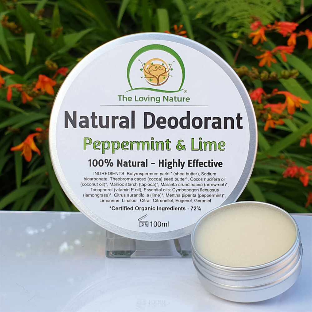 The Loving Nature - Natural Deodorant - Peppermint & Lime 60ml
