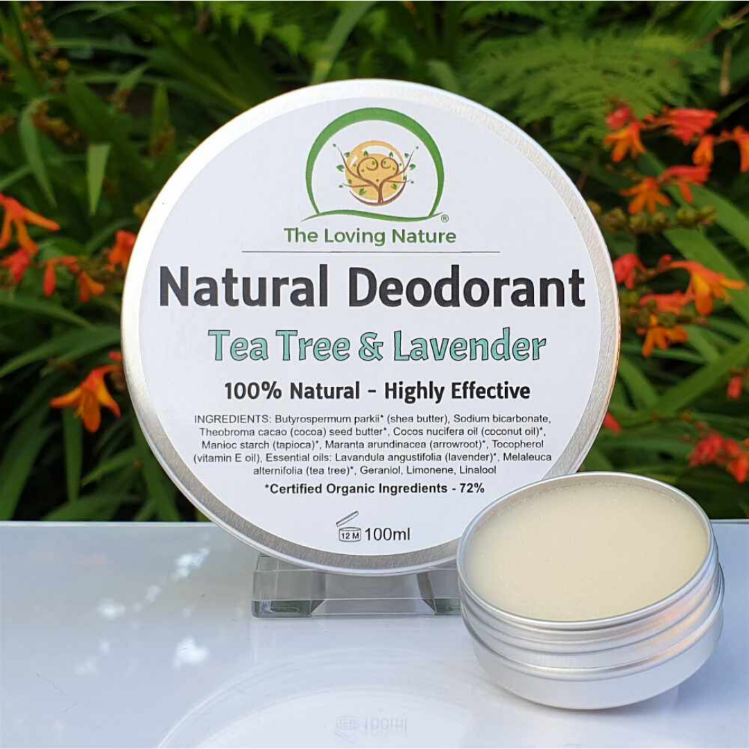 The Loving Nature - Natural Deodorant - Tea Tree & Lavender 15ml
