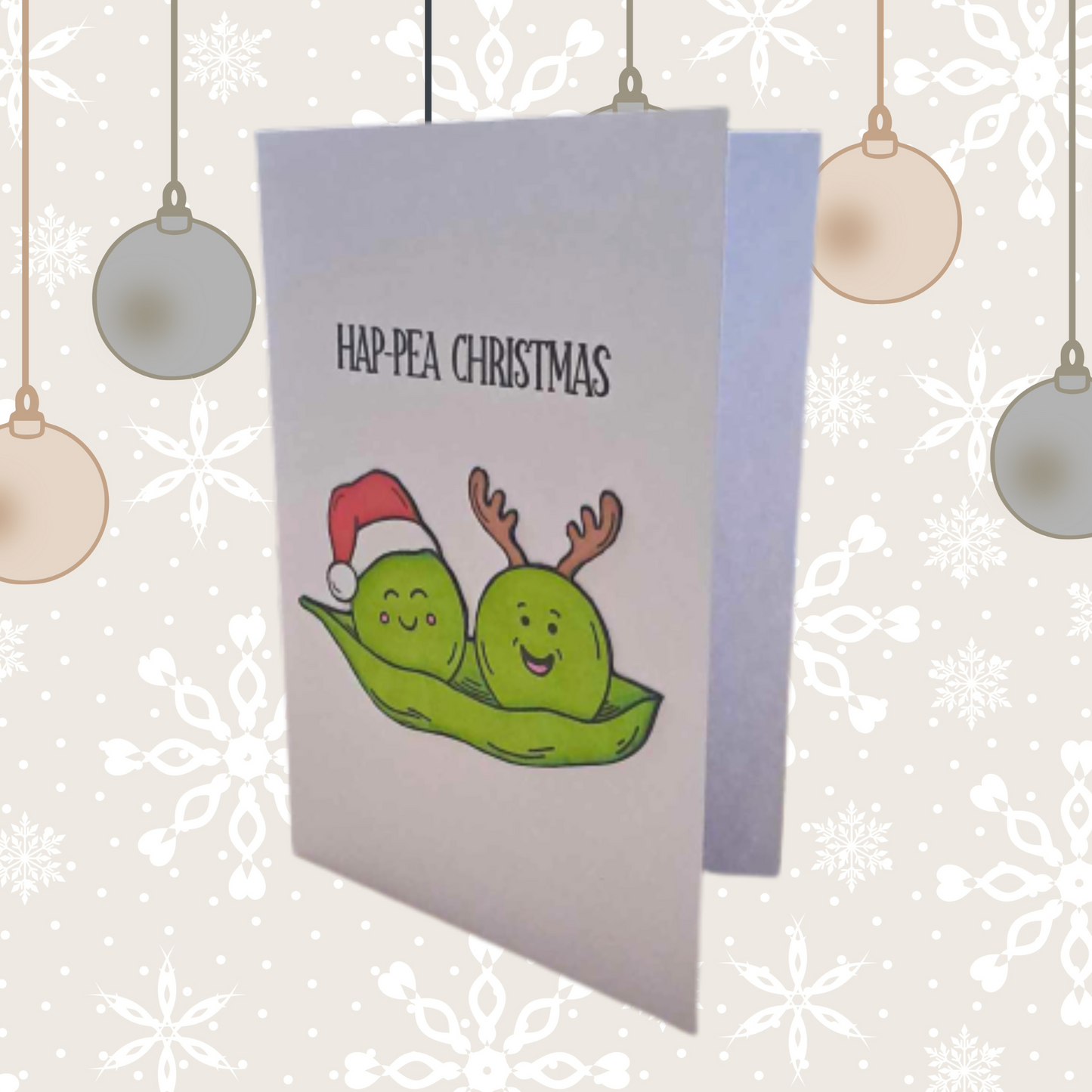 Hap-pea Christmas Card