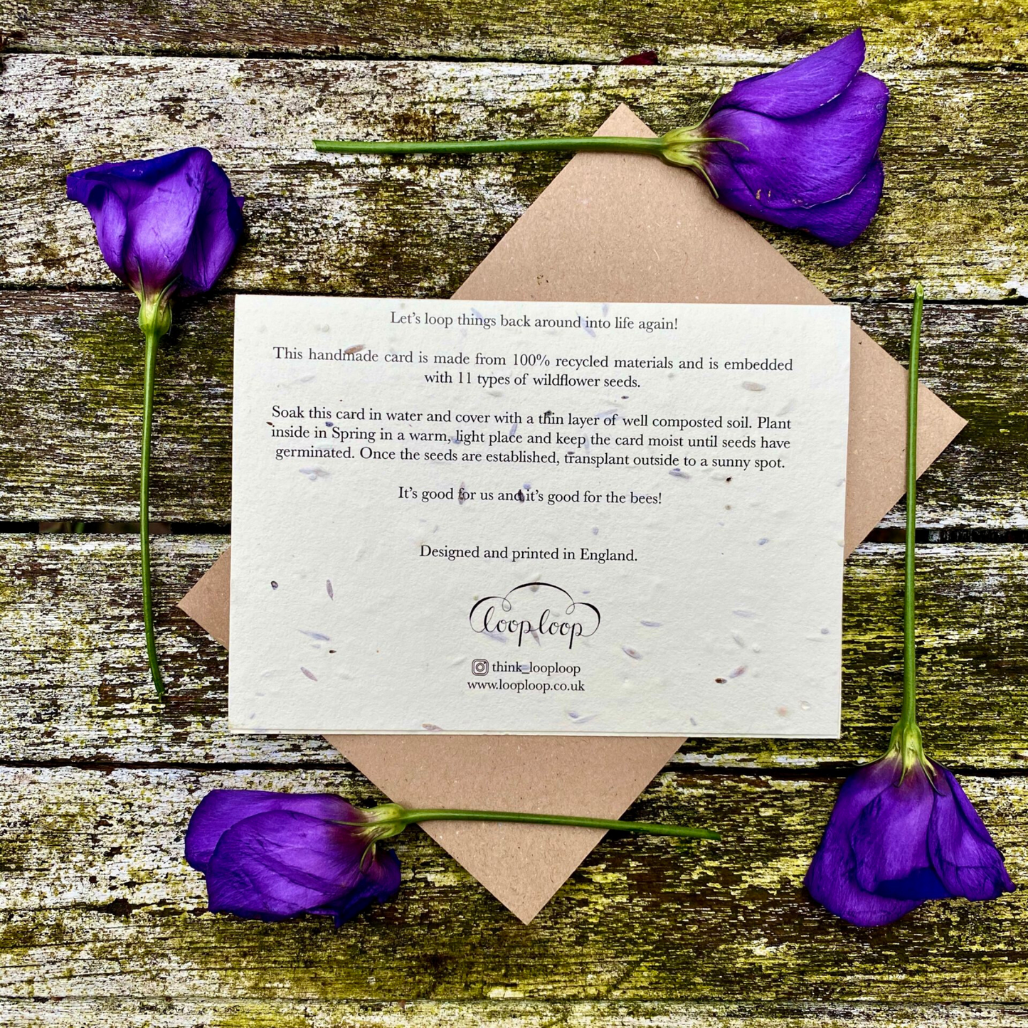 Loop Loop - Plantable Seed Card - Thank You