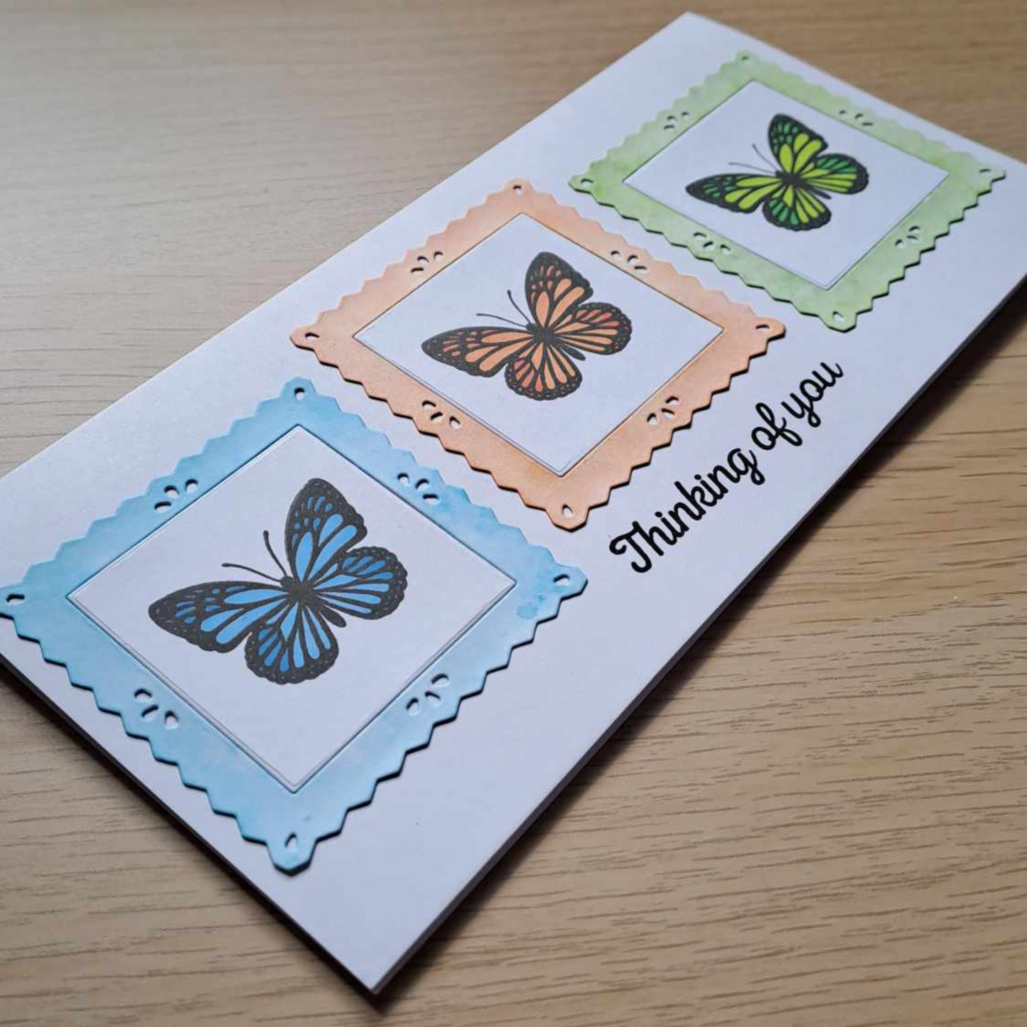 Framed Butterfly Thinking of You Card - Only 1 available