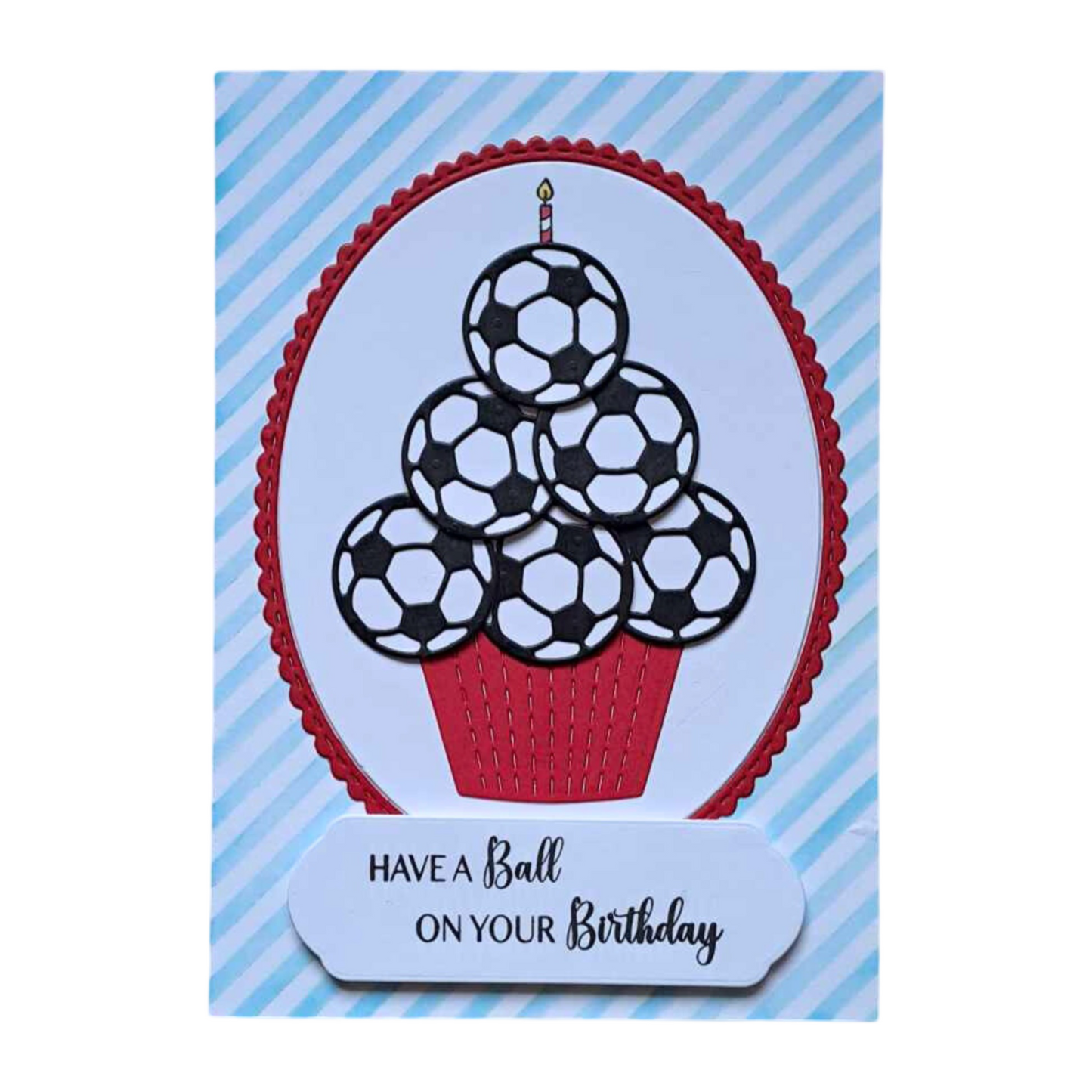 Football Cupcake Card
