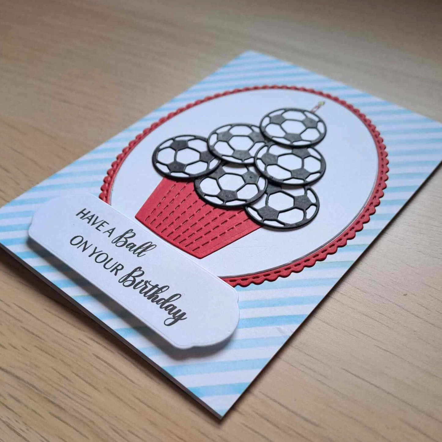 Football Cupcake Card