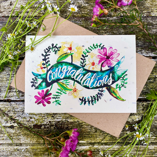 Loop Loop - Plantable Seed Card - Congratulations