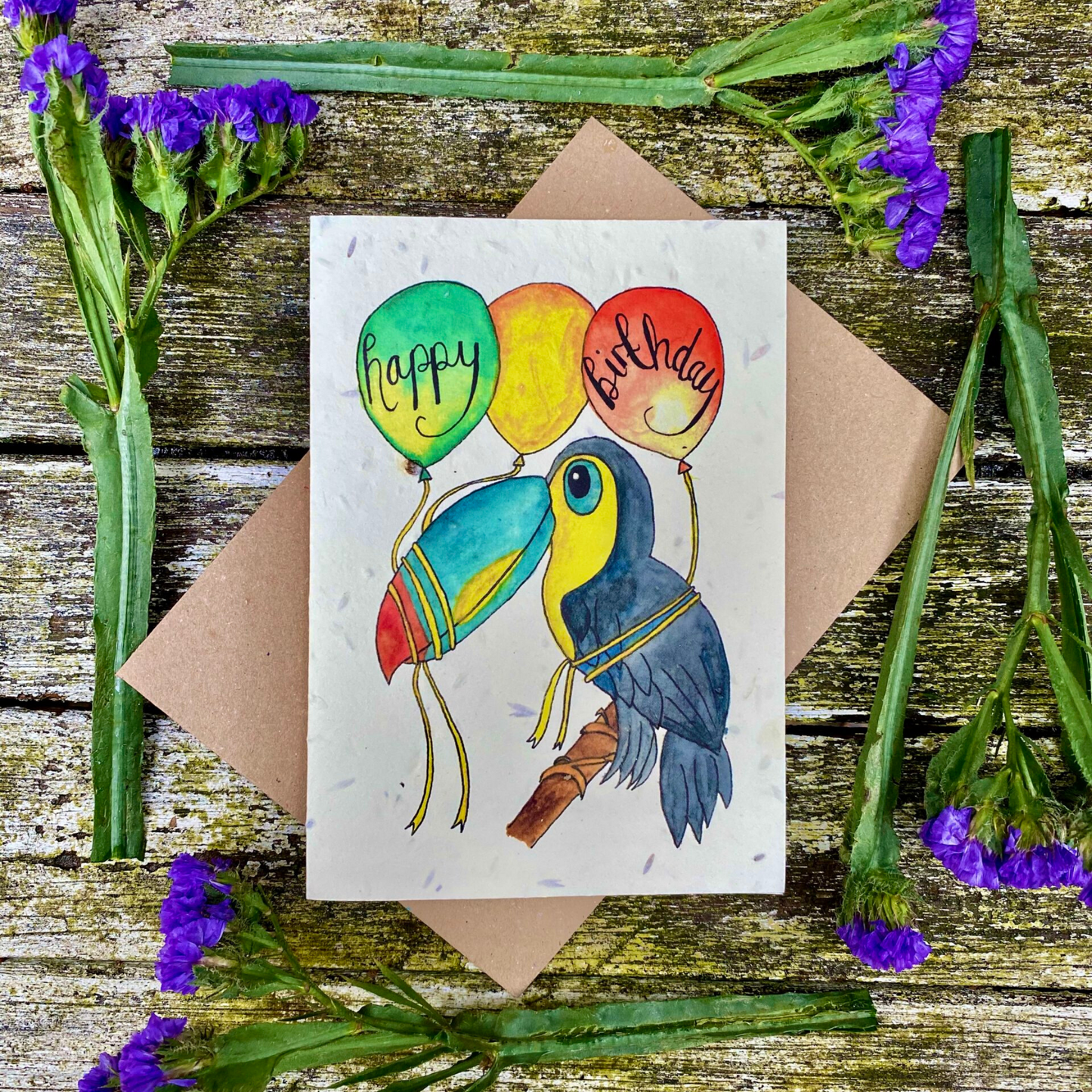 Loop Loop - Plantable Seed Card - Happy Birthday Toucan