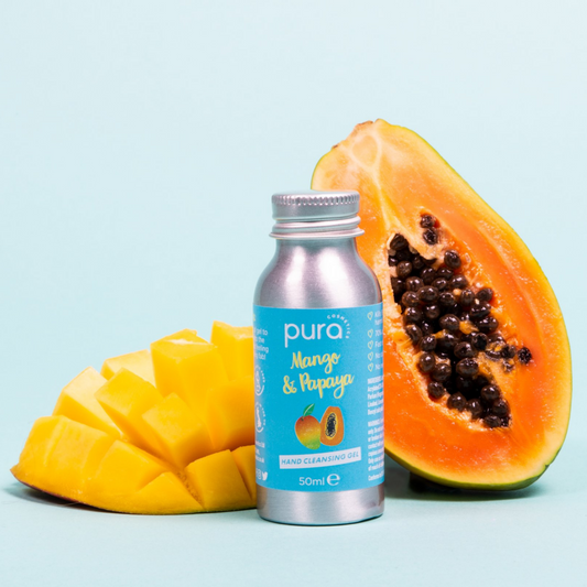 Pura Cosmetics - Hand Cleansing Gel - Mango & Papaya