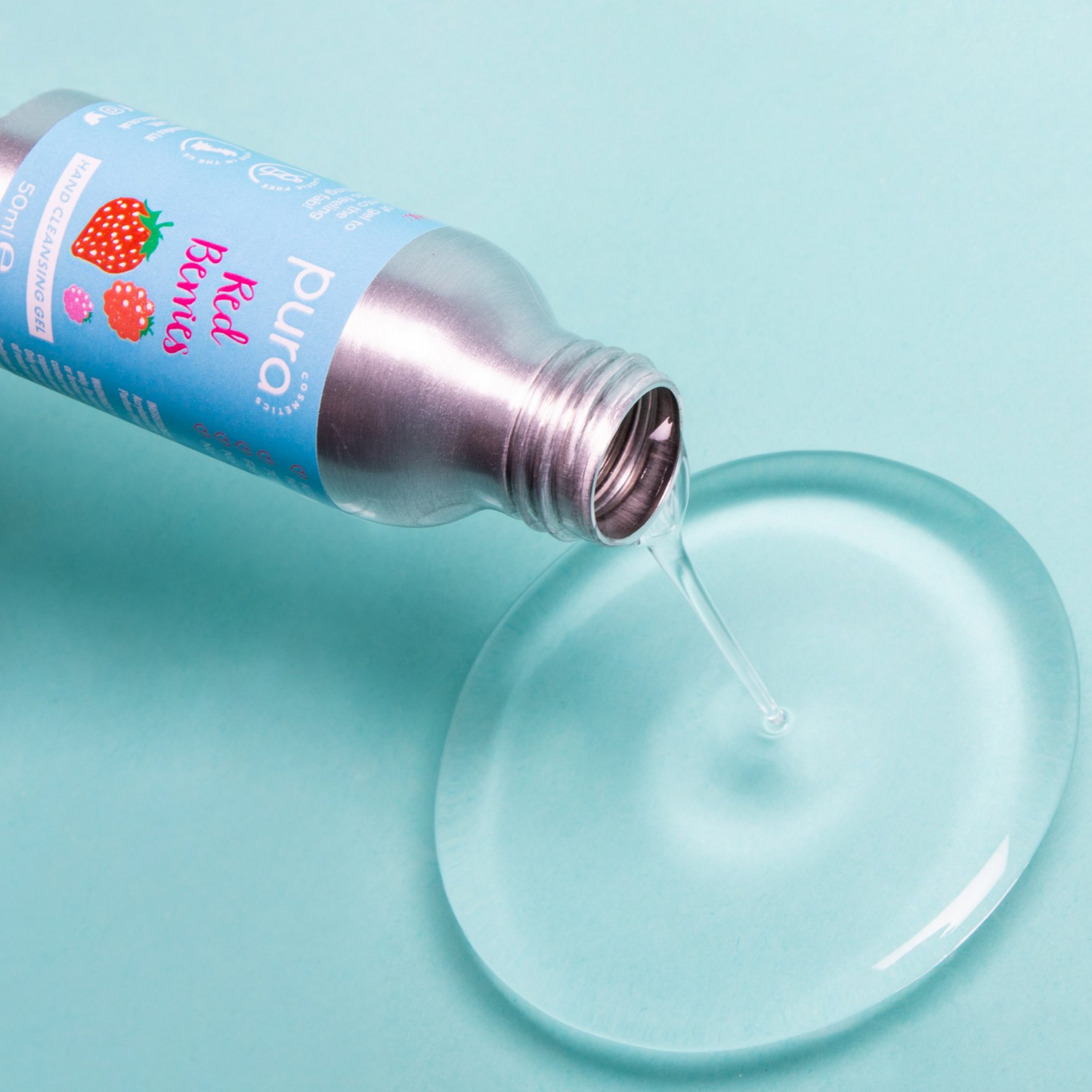 Pura Cosmetics - Hand Cleansing Gel - Red Berries