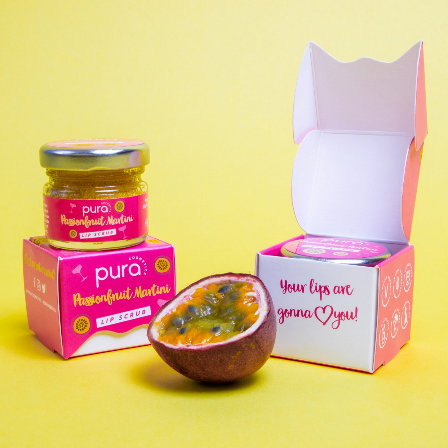 Pura Cosmetics - Lip Scrub - Passionfruit Martini
