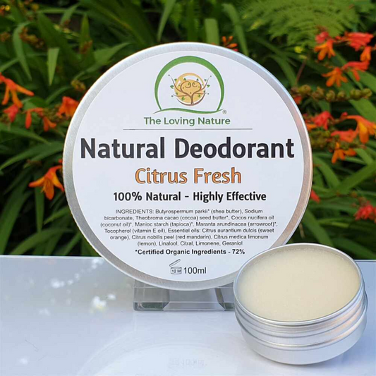 The Loving Nature - Natural Deodorant - Citrus Fresh 15ml