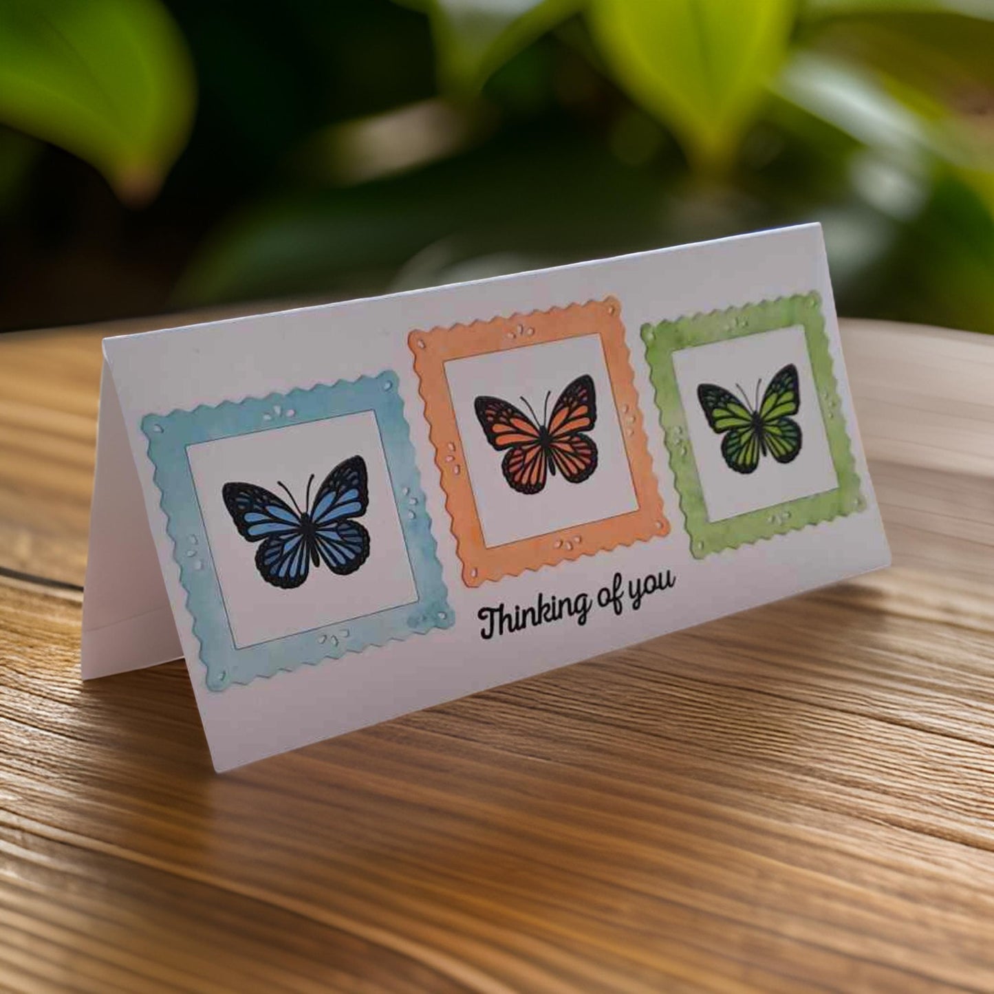 Framed Butterfly Thinking of You Card - Only 1 available