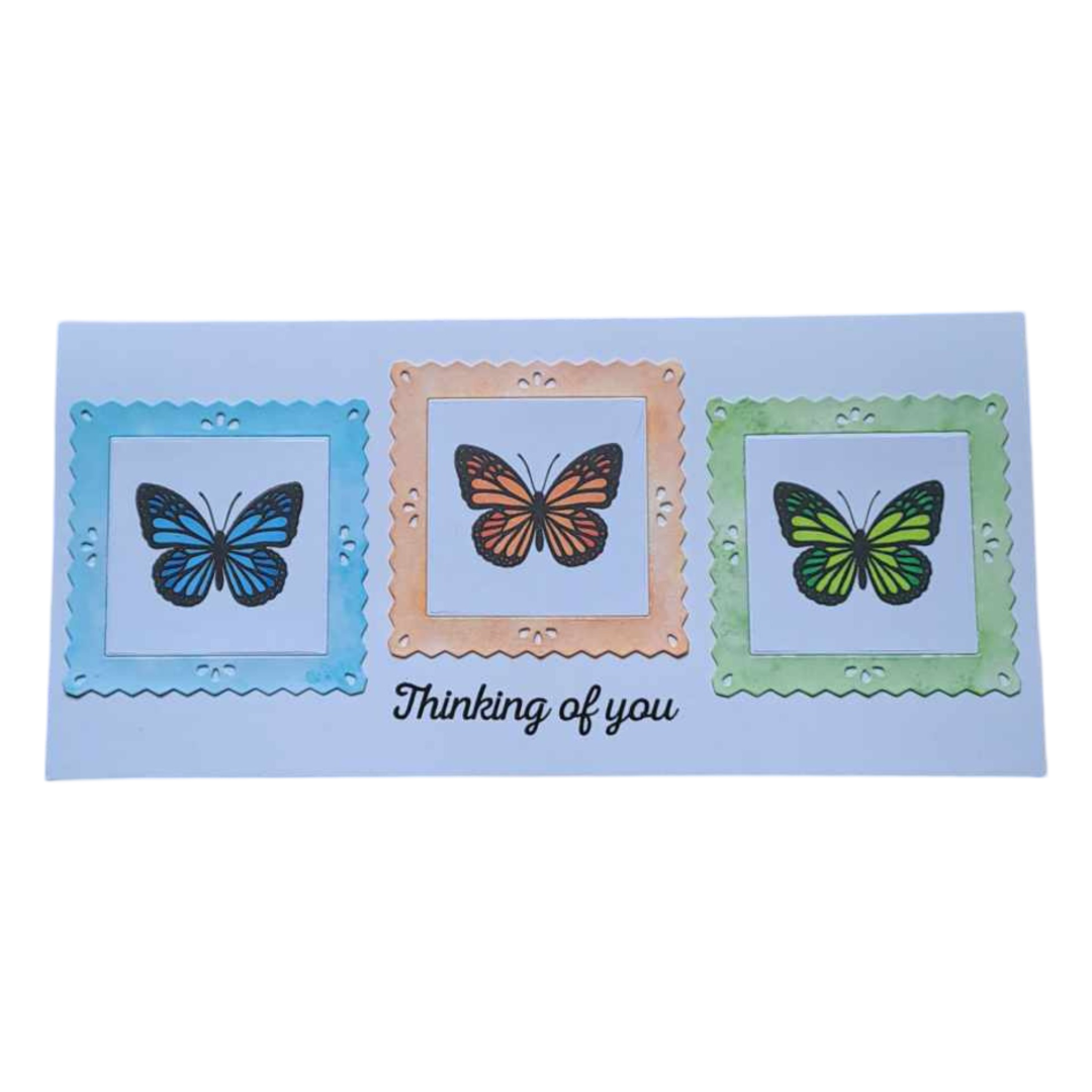 Framed Butterfly Thinking of You Card - Only 1 available