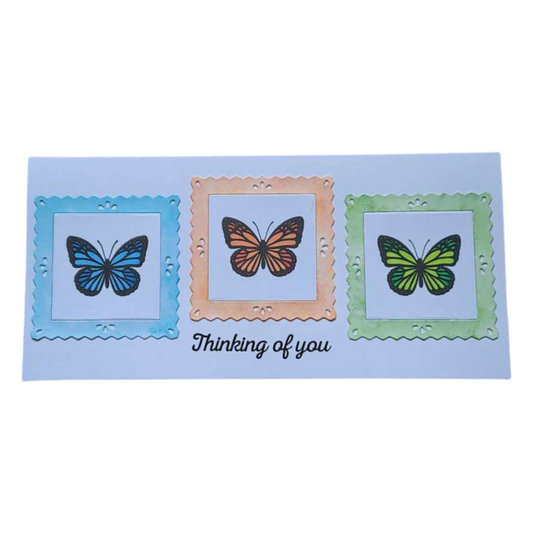 Framed Butterfly Thinking of You Card - Only 1 available