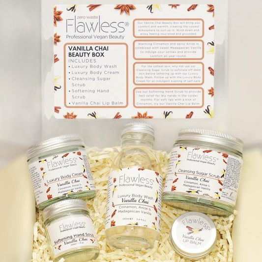 Flawless Professional Vegan Beauty - Vanilla Chai Beauty Gift Box