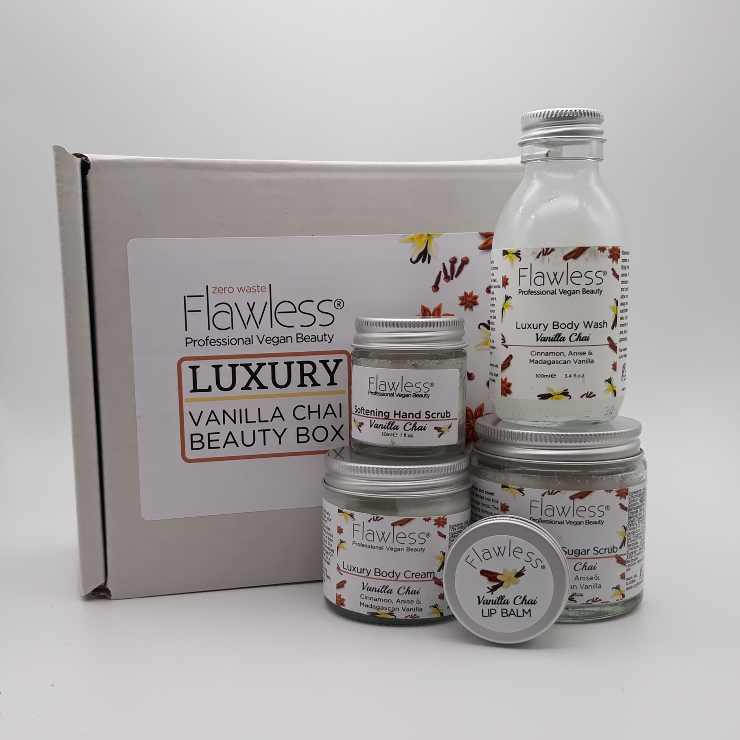 Flawless Professional Vegan Beauty - Vanilla Chai Beauty Gift Box